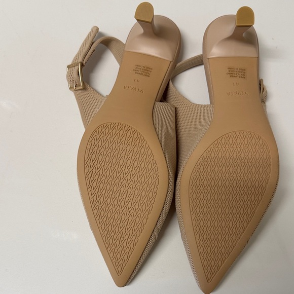 Vivaia Tan Slingback Heels - Picture 2 of 2